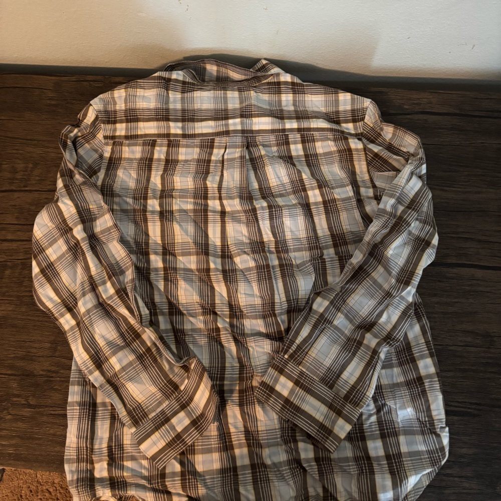 Cherokee Boys Plaid Button-Down Shirt - Picture 3 of 3